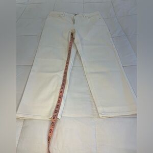 Talbots Slim Straight Ankle Jeans White/Cream